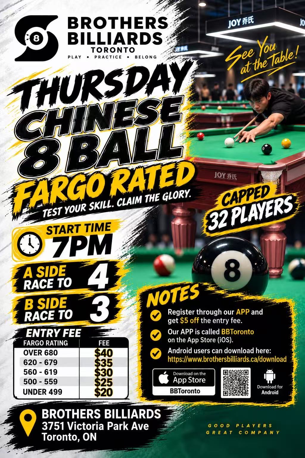 Poster for Brothers Billiards Heyball Thursdays Week 2